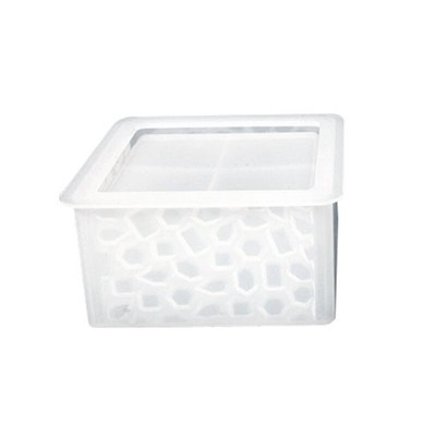 Storage Box Resin Mold Diamonds Jar Silicone Mold for Jewelry Container