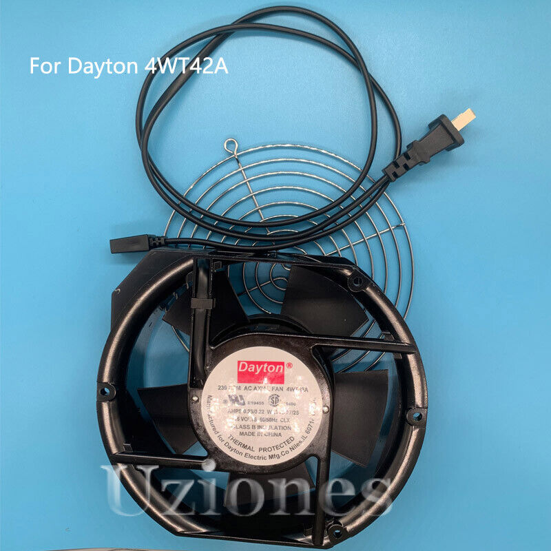 For Dayton 4WT42A 115V 0.23/0.22A 27W 115V 239 CFM AC Axial Cooling Fan 17CM