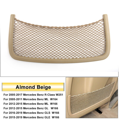 Beige Front Seat Back Storage Net For Benz R Class W251 ML W164 GL GLS GLE W166