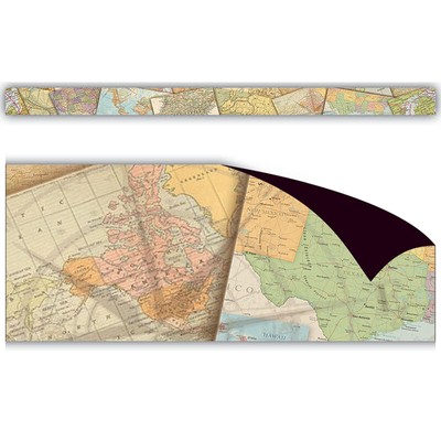 Teacher Created Resources Travel the Map Magnetic Border, 24 Feet