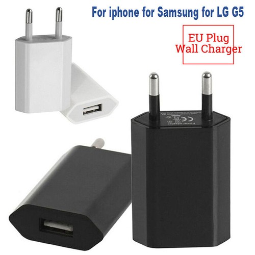 1x Europäisches USBNetzteil EUSteckerWandReiseladegerät für iPhone SamsuWP4
