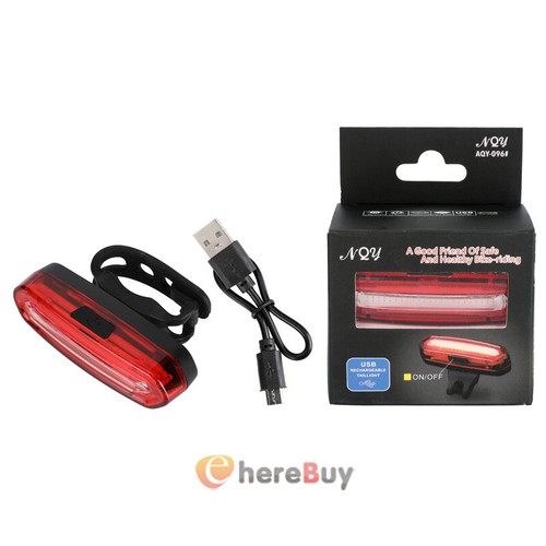 Bicycle Light Rear Light Back Light Waterproof USB Rechargeable LED Bike Lamp