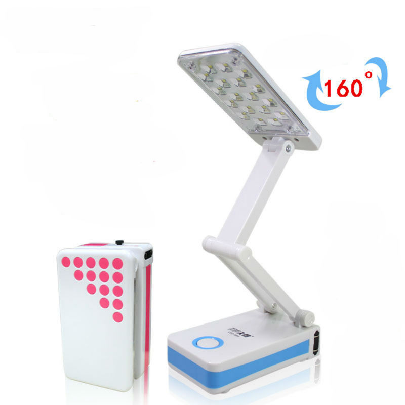 Lampada da Tavolo Luce Ricaricabile 18 Led LED-685 Pieghevole Scrivania hsb