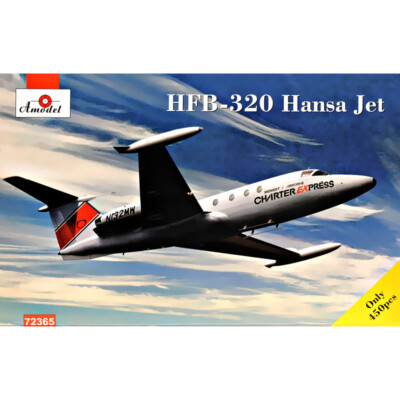 HFB-320 Hansa Jet, Charter Express Scale 1/72 - Plastic model kit AMODEL 72365