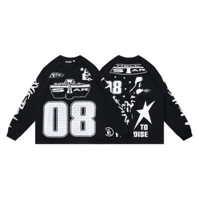 Mens Womens Tee Path to Paradise HELL Trendy L/S T-shirt STAR Streetwear
