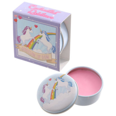 Unicorn Scented Lip Balm Lip Gloss in Unicorn Tin Girls Birthday Gift Party Bag 