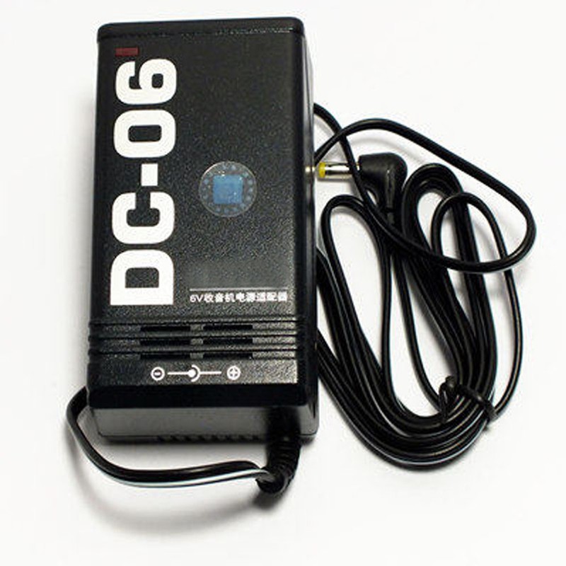 For TECSUN DC-06 Power Charger Adapter R-9700DX PL600 PL660 