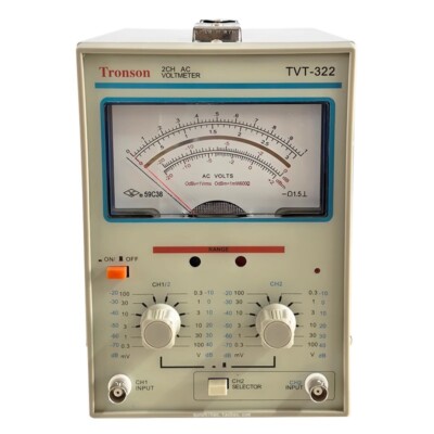 Double Needle Millivoltmeter Voltage Double Pointer Display 300uV-100V