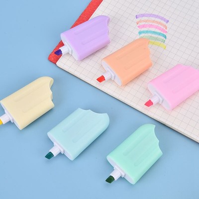 Kawaii Highlighter Pens, Neon Color Markers, 6Pcs Bright Drawing Pens,6578