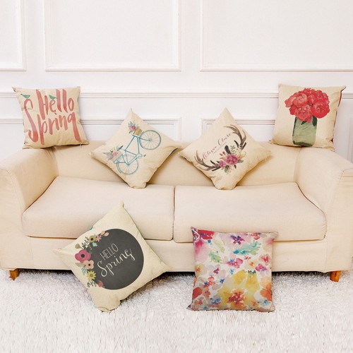 JO Tier Pet Floral Kissenbezüge Auto Sofa Kisenhülle Taille Kissen Bezug Deko