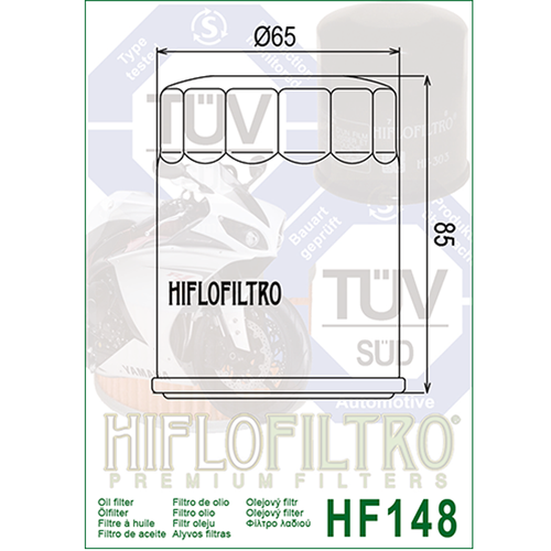 Hiflofiltro HF148 Oil Filter 3 Pack Yamaha FJR 1300 AE, FJR 1300, FJR 1300 A