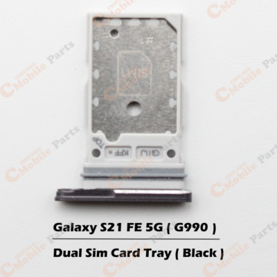 Samsung Galaxy S21 FE 5G Dual Sim Card Tray ( G990 ) - Black