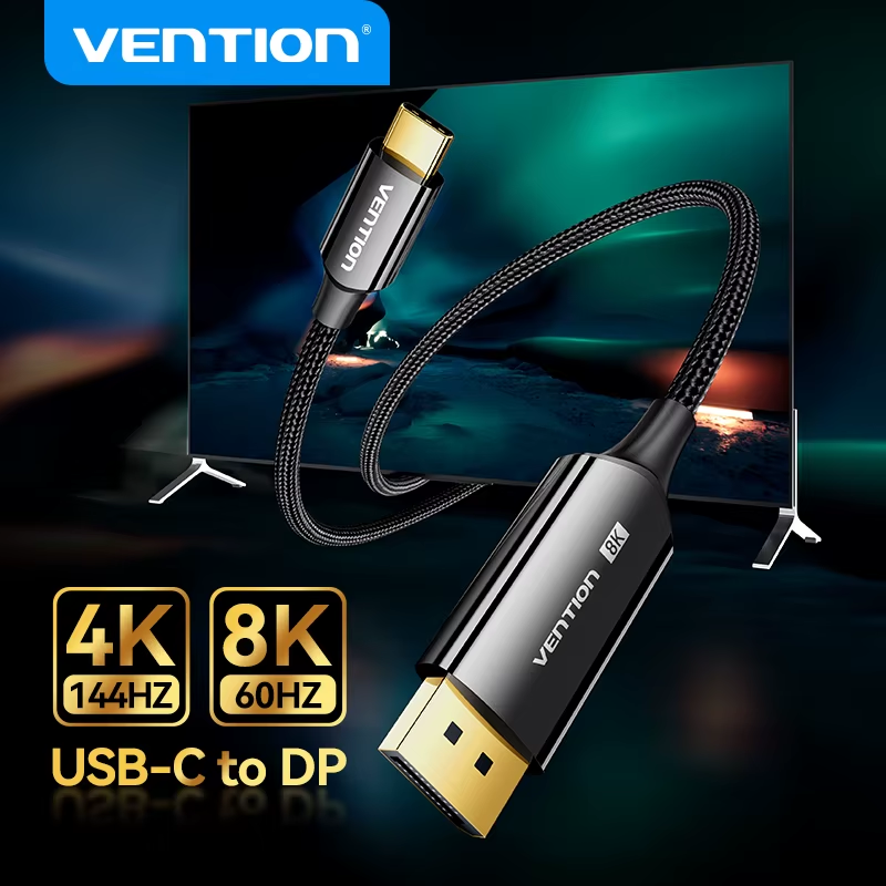 Type C to 8K Displayport 1.4 32.4Gbps for iPhone15 Macbook Pro iPad Compatible T