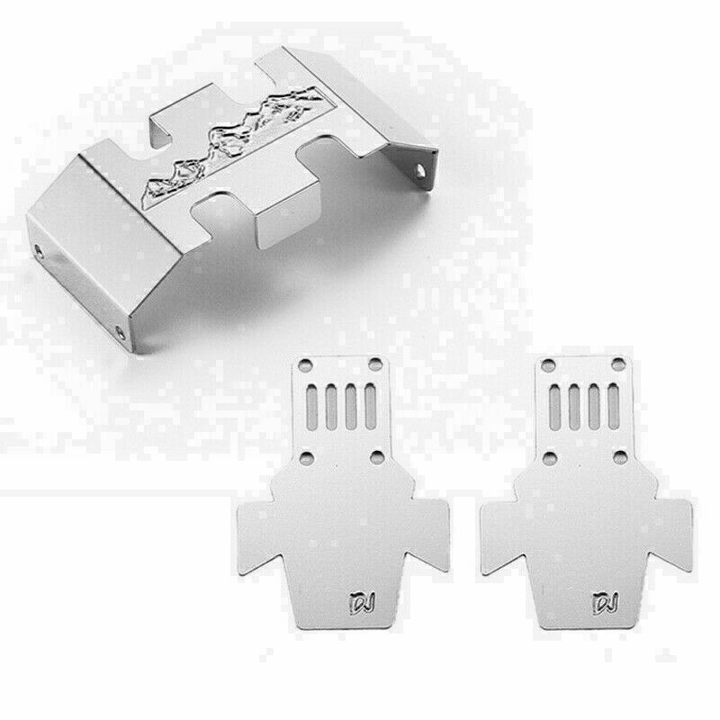 Metal Chassis Axle Skid Plate Kit Protective Guard  For 1/24 Axial SCX24 RC Car