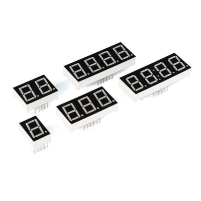 0.28/0.36/0.4/0.56/0.8'' Red Led Display 7 Segment Common Cathode/Anode 1-4 Bit
