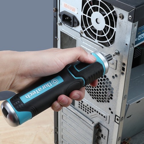 DURATECH 41PCS Cordless Electric Screwdriver Set LED Work Light 1500 mAh Battery
