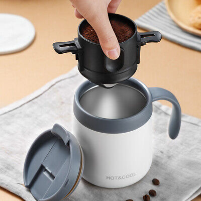 Portable Paperless Drip/Pourover Coffee Maker Perfect For Camping/Office/Home