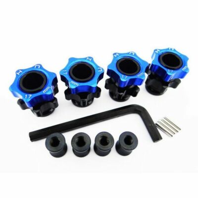 HOT RACING Traxxas Slash Stampede Rally 4X4 17mm Aluminum Hubs SLF117X06 adapter