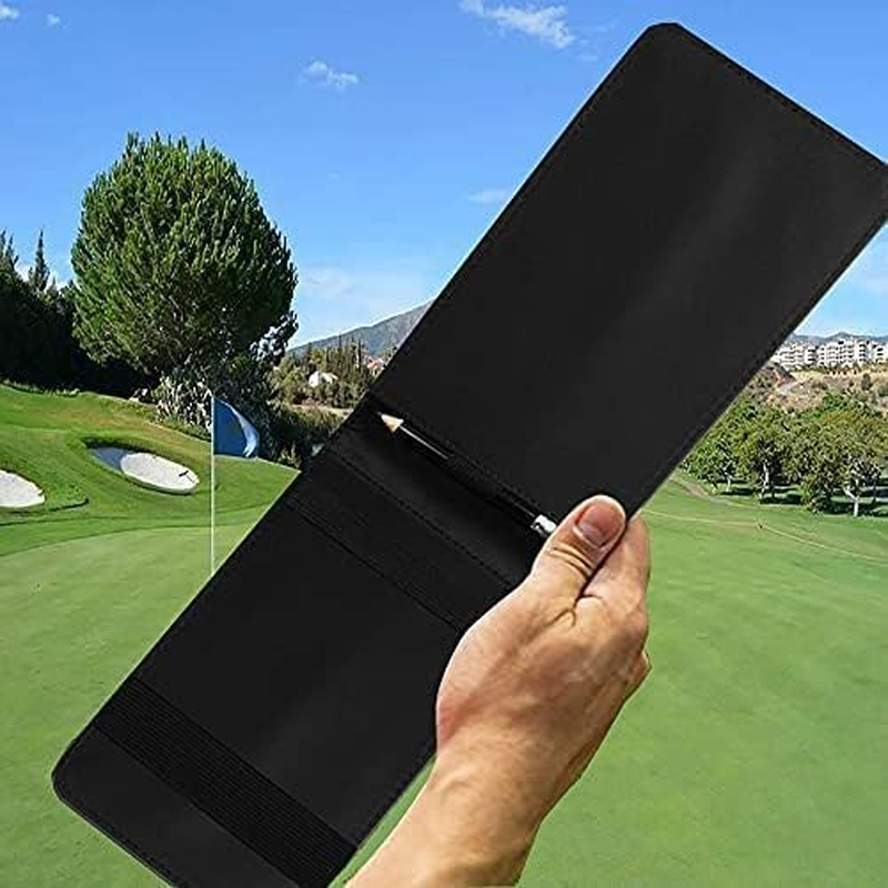 Golf Scorecard Holder Yardage Book Cover with Golf Ball Marker and a Free Pencil