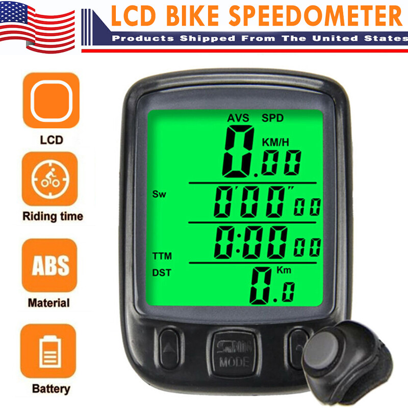 Bike Bicycle Speedometer Computer Wired Road LCD Digital Odo