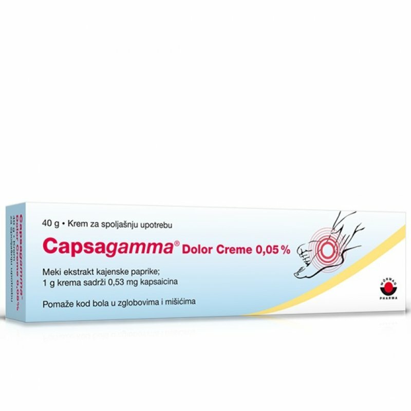 Capsagamma Dolor Creme 0,05% 40g Hilft Bei Muskel- Und Gelenkschmerzen