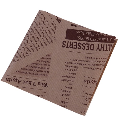 English Alphabet Pattern Food Greaseproof Paper Bag Triangle Bag Hand Cake G