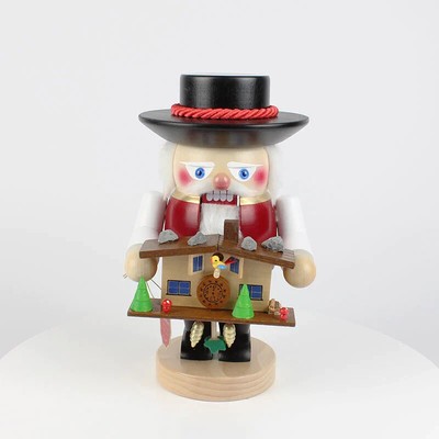 New in Box - Steinbach Black Forester with Clock - Troll Size Nutcracker - S1511
