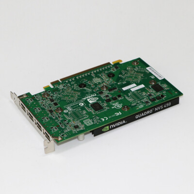 Nvidia Quadro NVS 450 512mb PCI-e DisplayPort Video Graphics Card 4 Monitor