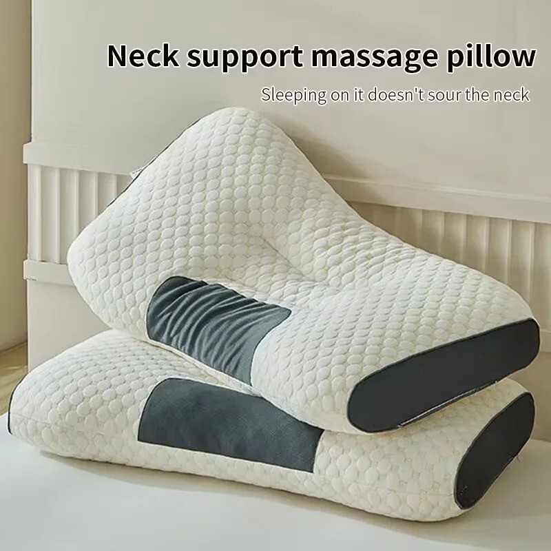 Orthopedic Pillow Contour Sleeping Neck Pain Cervical Massage Pillow