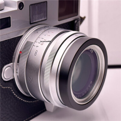 Aluminium Alloy Lens cover Snap On Metal Ring For Voigtlander VM35 1.5 Lens CNC 