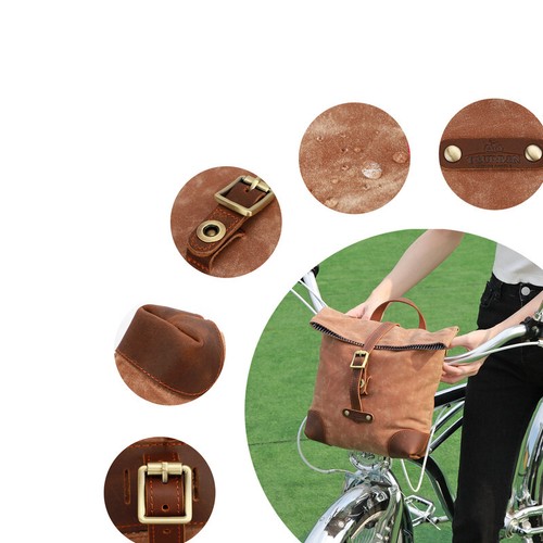TOURBON Bike Handlebar Case Messenger Bag Shoulder Pack Travel US-Special offer