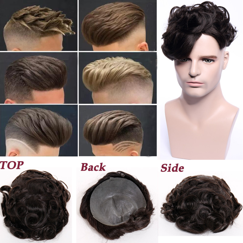 Super Thin Skin Base Men S Toupee Hair Replacement System