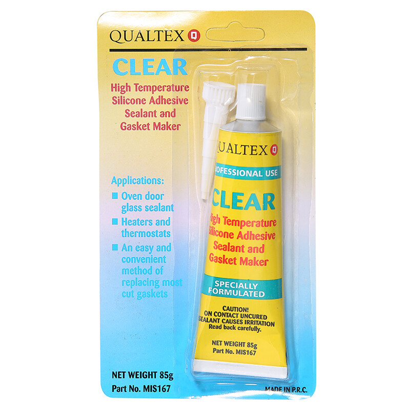 OVEN DOOR METAL & GLASS EXCELLENT ADHESIVE HIGH TEMP SILICONE CLEAR