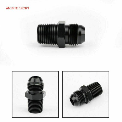 1/2/4PCS AN4 AN6 AN8 AN10 AN12 Straight Male Flare Fuel Hose End Fitting Adapter