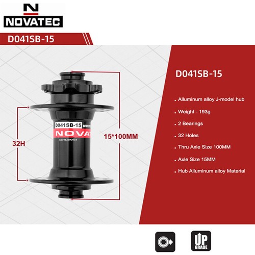 Novatec MTB Bike Hub D041SB-15 D442SB-X12 8/9/10/11/12 Speed 32 Holes Thru&QR