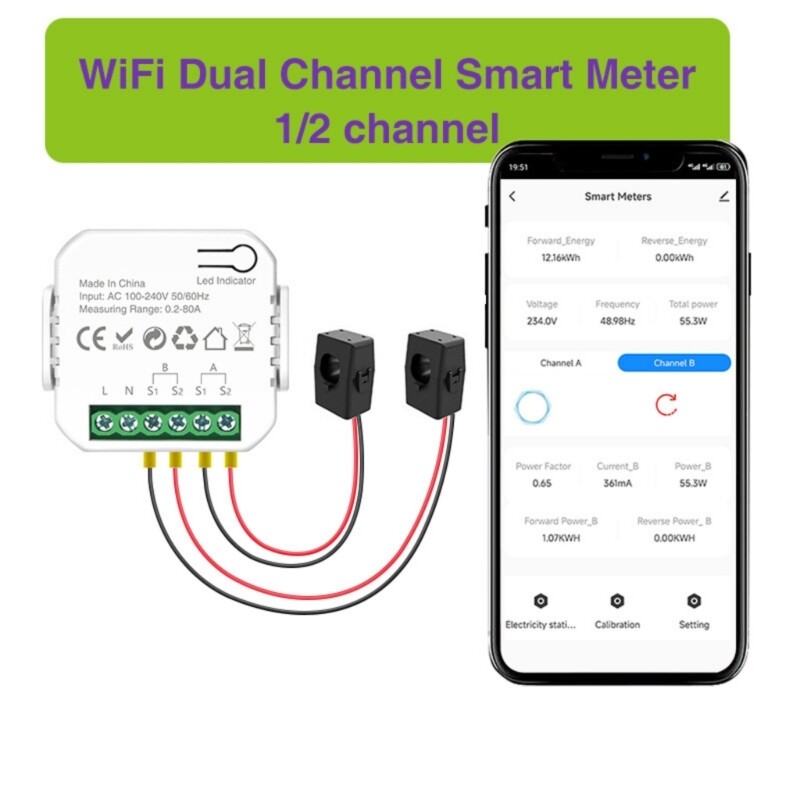 Intelligent Power Usage Monitors Energy Management Device Electric Usage