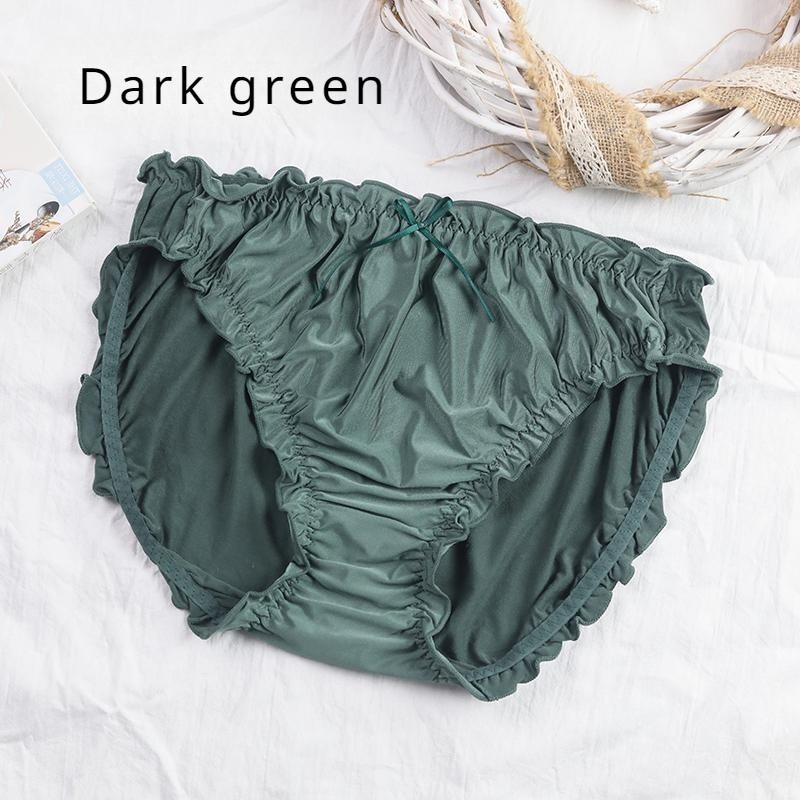 Damen Unterwäsche Lingerie Slip Knicker Rüschen Stretch Bunt 1er Pack Plus Größe