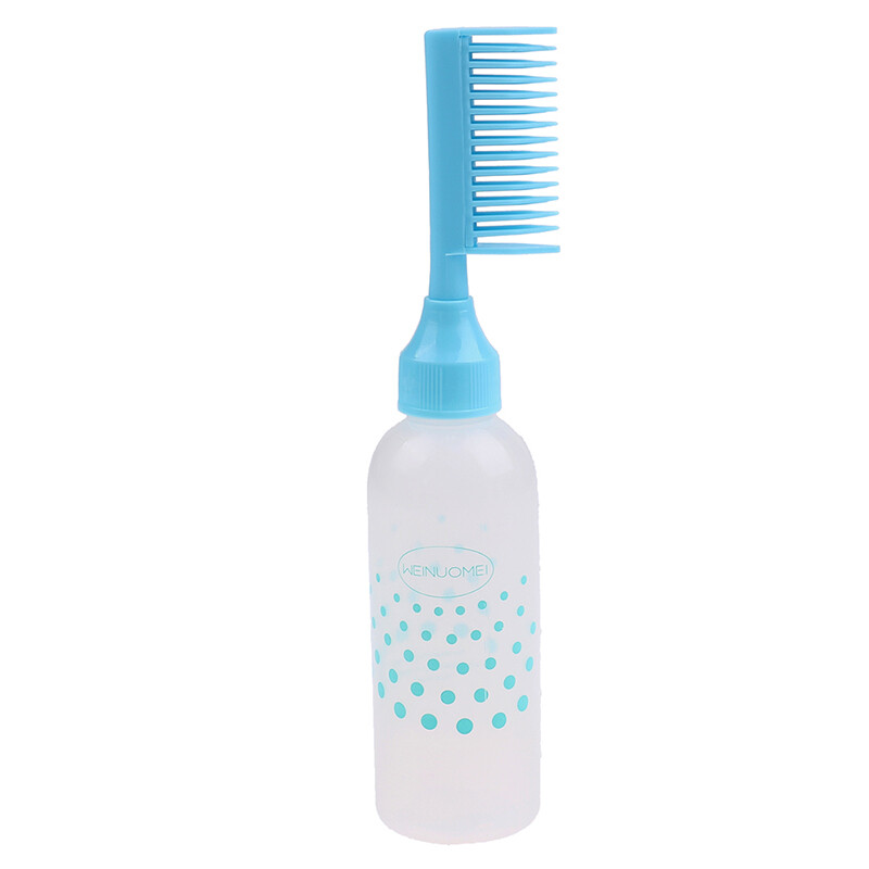 200ml Plastic Hair Dye Shampoo Bottle Applicator with Graduated Brush StyliJN