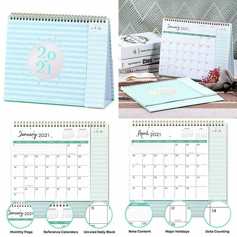 2020-2021 Desk Calendar - Standing Flip with Premium... | eBay