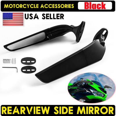 Side Mirrors Adjustable Stealth Mirrors Fit for Kawasaki NINJA 650 EX650 2016~24