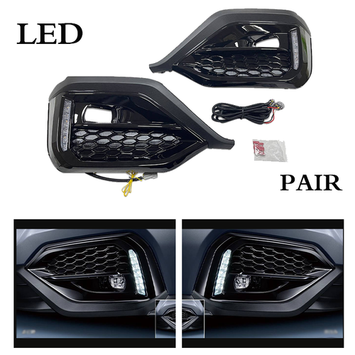 For 2022 2023 Subaru WRX STI sequential LED Turn Signal DRL Fog Bezel Light Pair