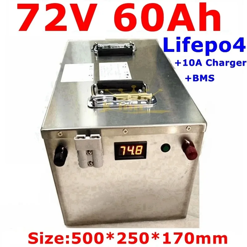 72V Rechargeable Power System with Charger for Backup Energy Storage