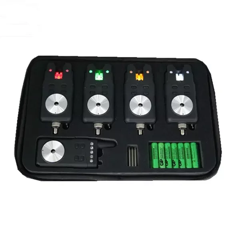 Excellent Quality 6 LED Indicators Waterproof -RF698 4+1 Carp Fishing Bite Alarm