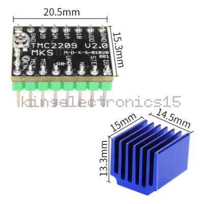 MKS TMC2209 3D Printer Stepper Motor Dirve StepStick UART Replace TMC2208 NEW