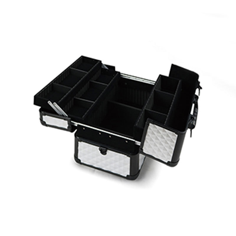 Valigetta porta trucco cofanetto 11 scomparti beauty case valigia estetista