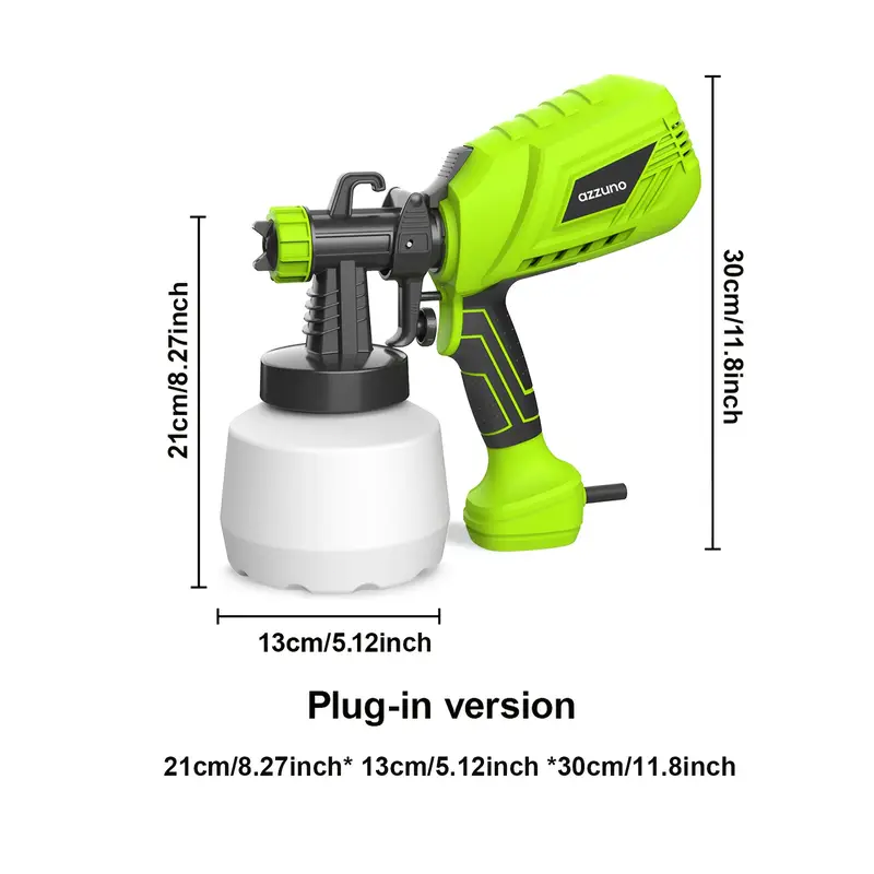 High Pressure Paint Sprayer 1200ML HVLP Power Electric Spray Gun DIY Works