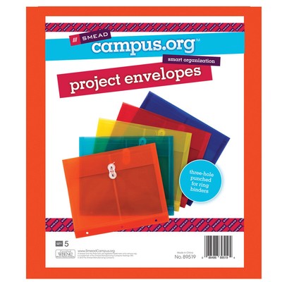 Project Envelope, 1-1/4'' Expansion, String-Tie Closure, Side Load, Letter Size,