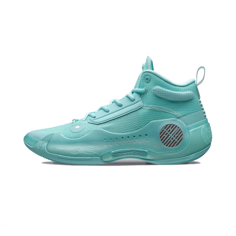Pre-owned Li-ning Way Of Wade 10- Mint Men's Mid Top Basketball Shoes Abas115-4 In Island Blue