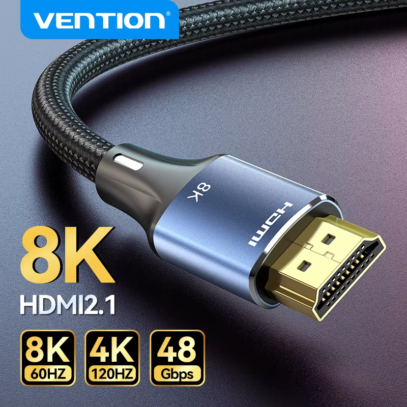 HDMI-Compatible 2.1 Cable 8K/60Hz 4K/120Hz for Xiaomi Mi Box PS5 Dolby Vision 48
