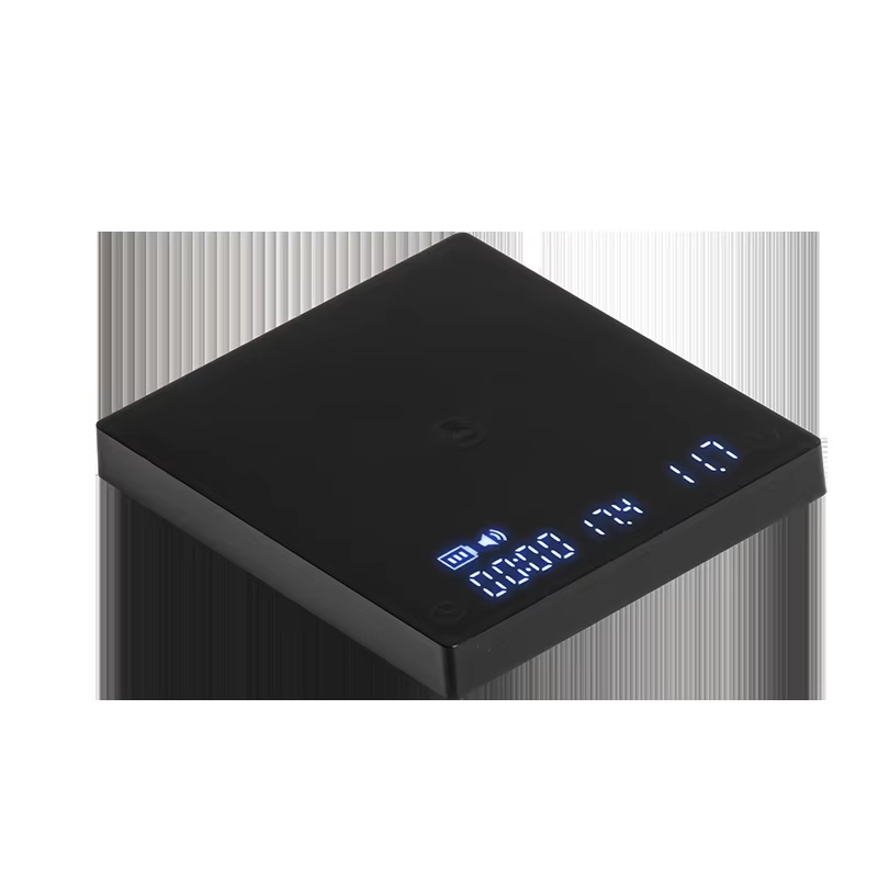 Store Black Mirror Mini New Espresso Coffee Food Kitchen Scale with Time USB Light Weight Digital Scale